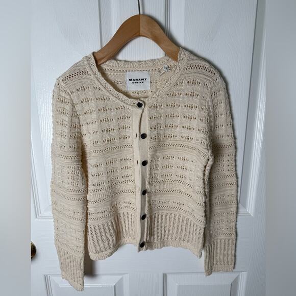 Isabel Marant Ajaline Cardigan in Ecru 38/6 - Picture 2 of 10